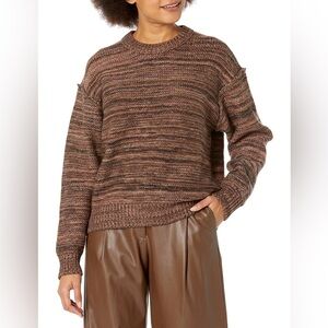 UGG Women's Avianna Brown and Tan Crewneck Sweater - NWT - Small